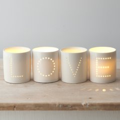 Set 4 svícnů LOVE